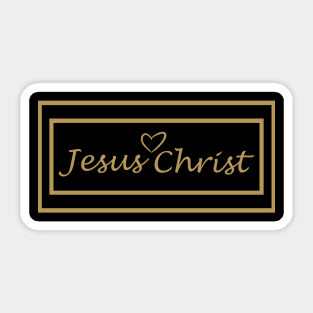 Jesus Christ Heart Sticker